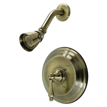 KINGSTON BRASS KB3633ALSO Pressure Balanced Shower Faucet, Antique Brass KB3633ALSO